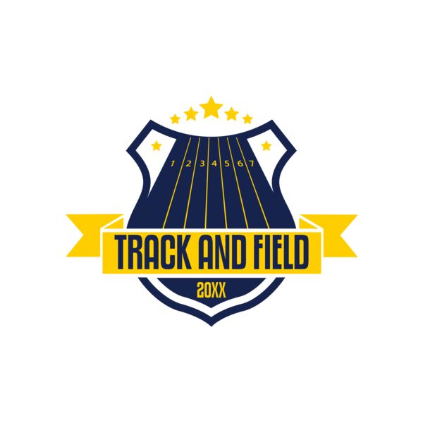 Track & Field Team Logo 06 Miniatura