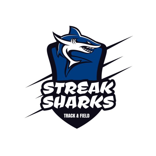 Sharks Track & Field Team Logo 01 Miniatura