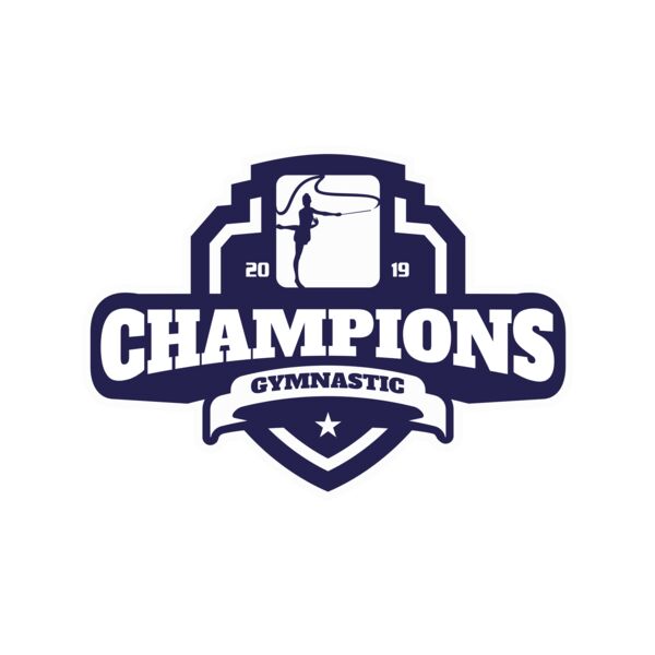 Champions Gymnastic logo template 02 Miniatura